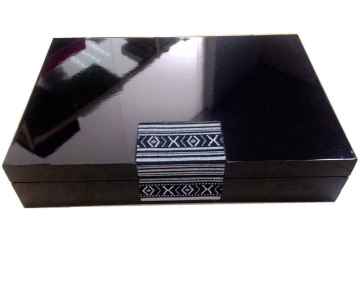 Black MDF Gift Packing Boxes For Arabian Dates