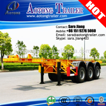 low price Chassis New and Used Skeleton Container Semi Trailer Container Chassis sale 20ft 40ft shipping container transport