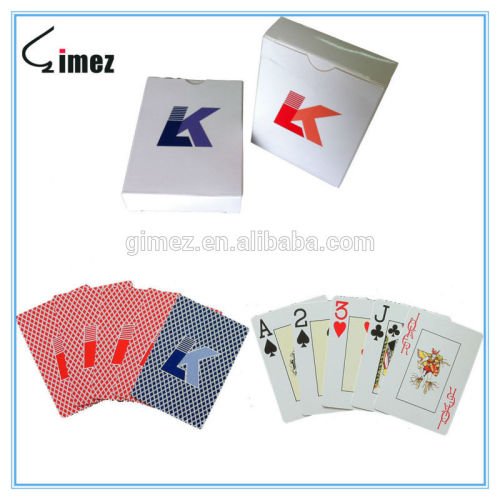 Jumbo index playing game cards with custom design,waterproof plastic playing poker cards