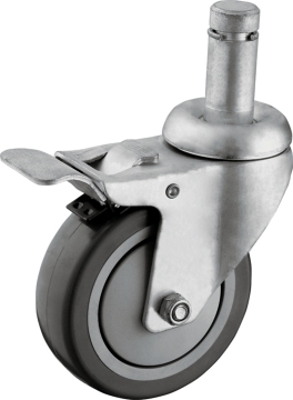 Medium Duty PU Wheels Stem Casters