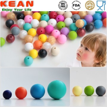 handcrafted jewelry loose silicone teething beads