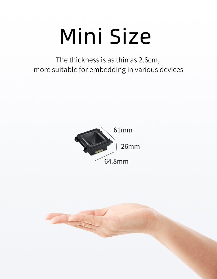1D 2D Bar Code Reader QR Code Scanner OEM Embedded Barcode Scanner Engine Module
