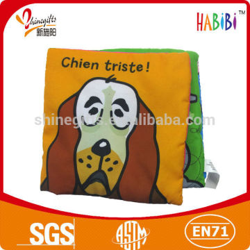 Fancy novelty baby cloth book for infant