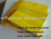 three layers fir formwork panel
