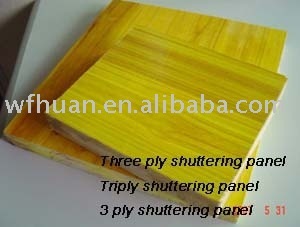 three layers fir formwork panel