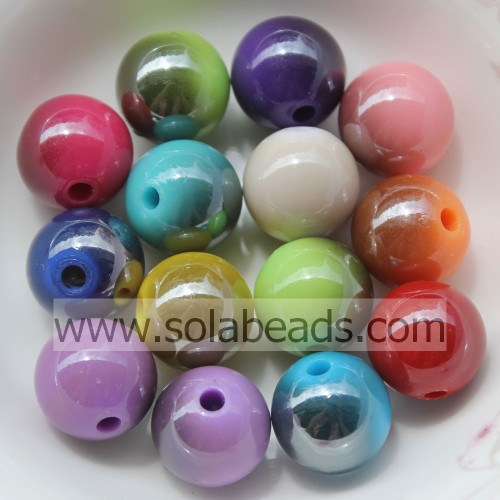 Event Decoration 14mm Colored Round Bubblegum Imitation Swarovski Beads