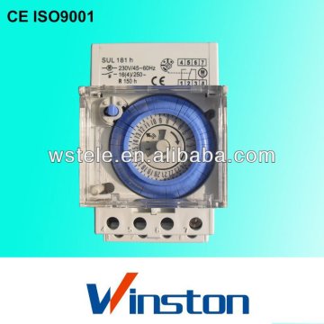 CE SUL181H Din rail 110v 240vac 24 hours timer switch with battery