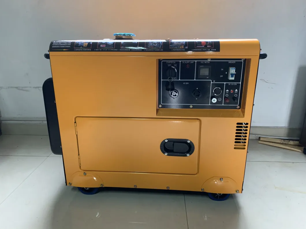 6-10kVA Low Noise Air Cooled Portable Silent Diesel Generator