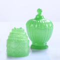 Elegant Crystal Glass Candy Box Cake Jar
