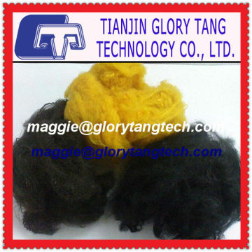 recycled dope dyed polyester staple fiber, dyed polyester staple fiber