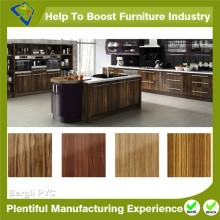 Wood Grain Door Vacuum Press PVC Membrane Foil For MDF