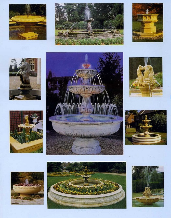stone carving fountain