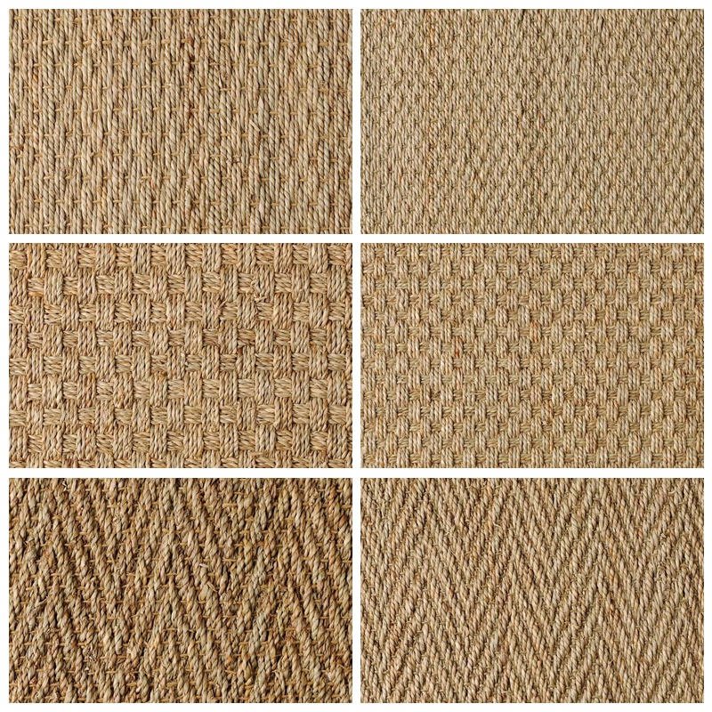 Natural Seagrass Carpet Rolls For Resort Office Home Hotel