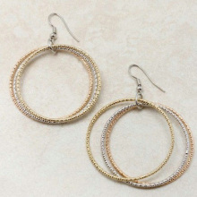 beautiful big hoop drop earring strands drop earring for women1