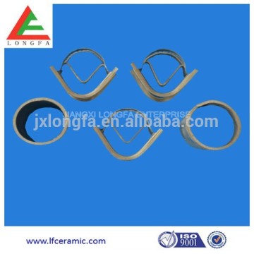 Metallic cascade ring packing applicable to vacuum distillation tower