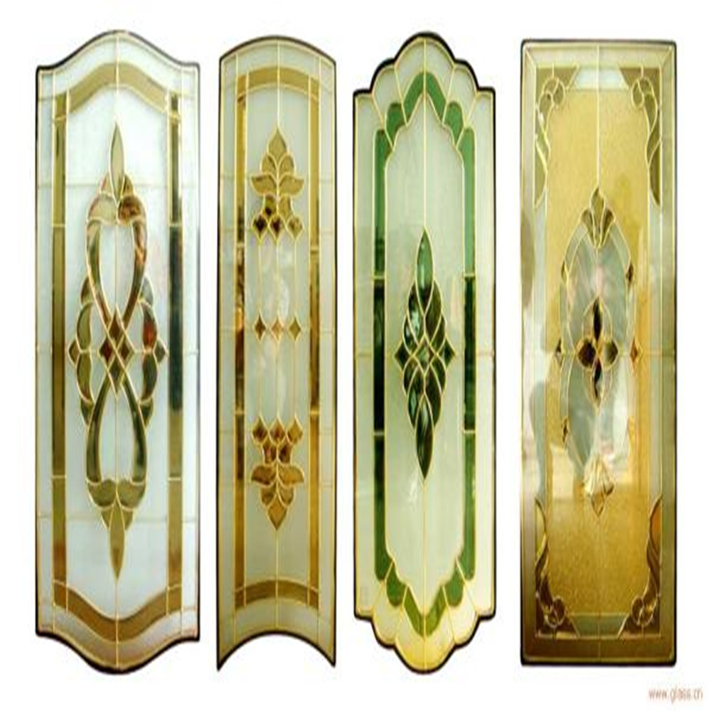 decorative inlaid glass for door