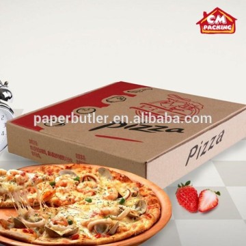 Cheap black pizza boxes with logo