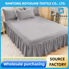 White Cream-colored Lace Pure Color bed sheet