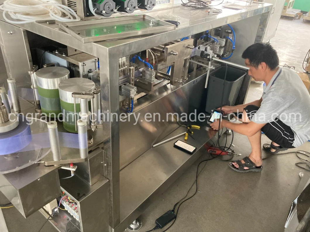 Máquina de enchimento líquido vertical e máquina de embalagem de ampola de plástico formando e máquina de vedação GGS-118 (P5)