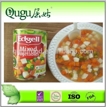 Delicious health canned mixed vegetables in tin by different specifications
