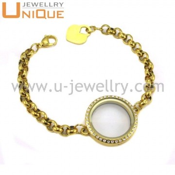 2015 fashion floating locket bracelets, living photo locket bracelets