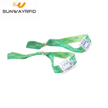 RFID Woven Fabric Wrist Wristbands with NTAG216