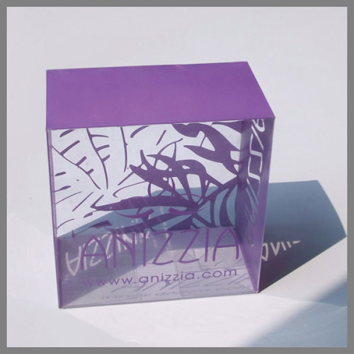 Cheap Factory Price Professional Custom Full Color Purple Printing Clear Transparent Plastic PVC Cosmetic Gift Set Packaging Box