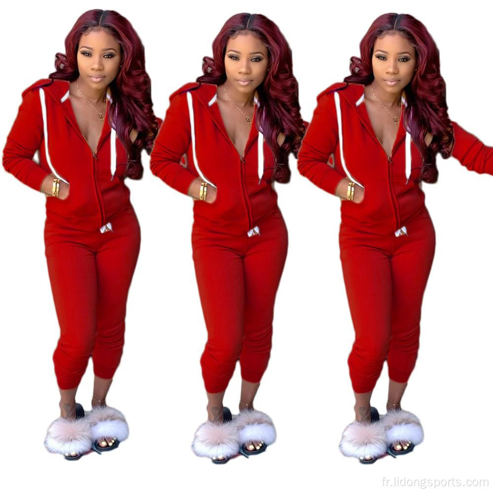 Femmes Jogging Suit en gros de Cutom Women Tracksuit