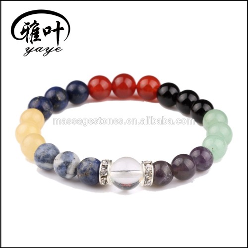 8mm natural Gemstone beads spiritual hand chakra bracelet