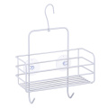 home toilet double tier metal bathroom storage rack shower caddy with towel holder