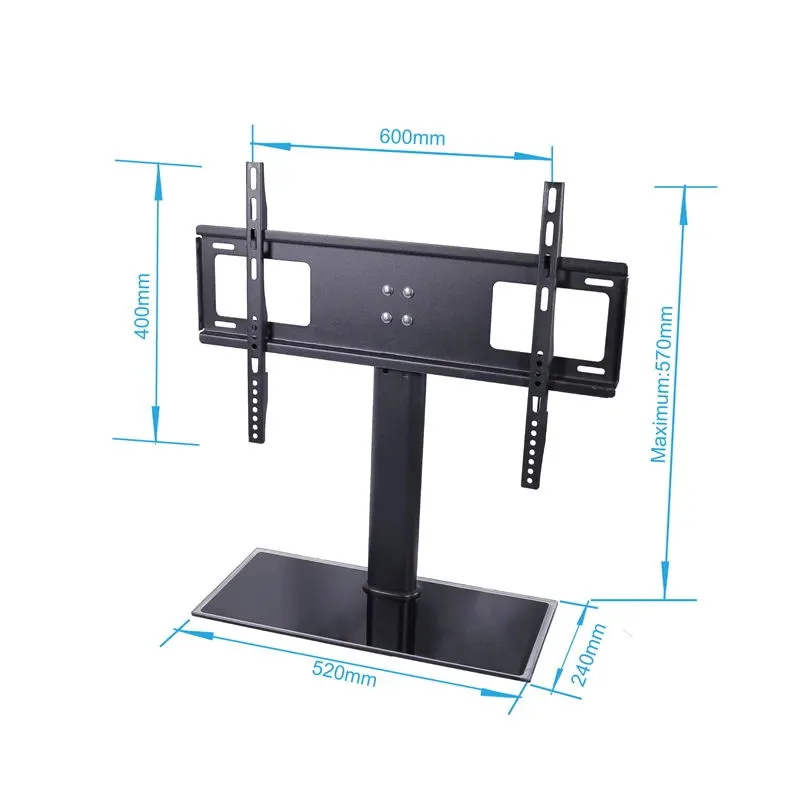 Factory Direct Tempered Glass TV Stand, 26