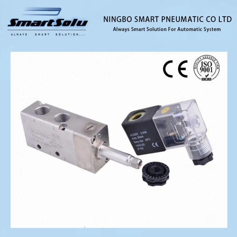 5/2, Single-Head, Pipe Joint Bore 1/4, Ssv Series Stainless Steel Solenoid Valve