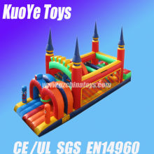 cheap inflatable obstacle game kids castles jumping park
