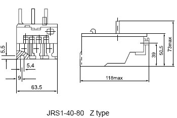 JRS1 Series Thermal relay electronic thermal overload relay ls