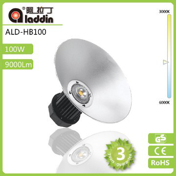 hög ljusstyrka 100W led hög bay ljus