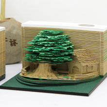 Innovative 3D Building Model Sticky Notes for Treehouse Notepads