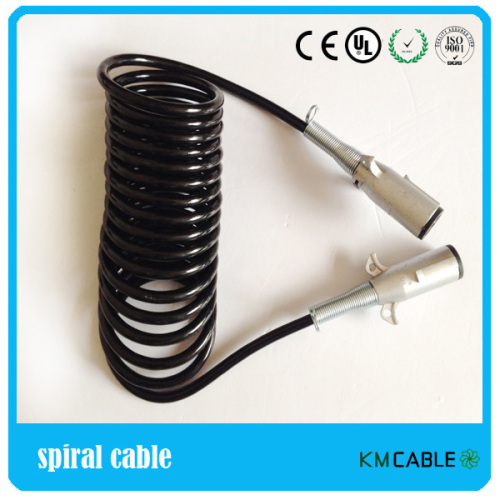 trailer retractable cable with 7 pin connector