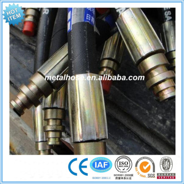 Rubber hose hydraulic fittings