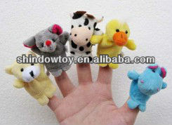 plush animal finger puppet kid finger puppet plush animal finger toy baby finger toy