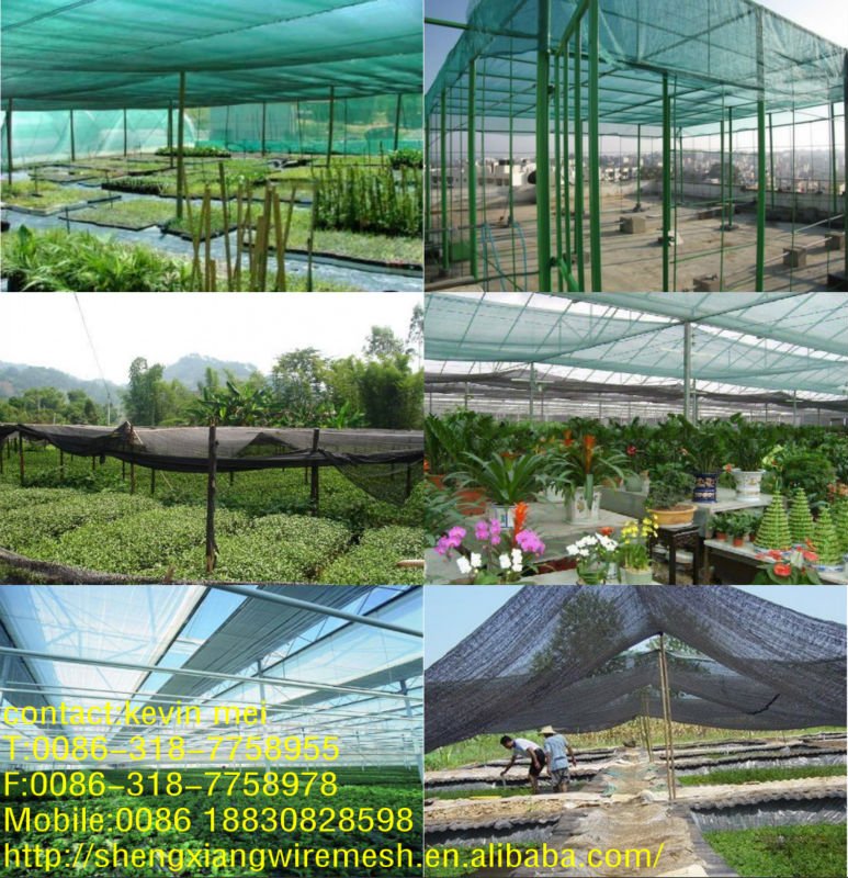 Factory supply 100% virgin HDPE green black color sun shade net for agriculture shade net