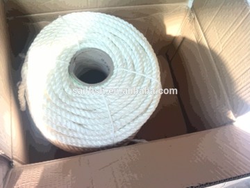 10 mm 3 strand white nylon twisted rope nylon Marine rope