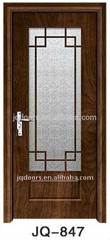 wood bathroom door