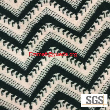 Zigzag jacquard design boiled Woolen Fabric, Woollen Cloth Fabric, Wool Cloth Fabric