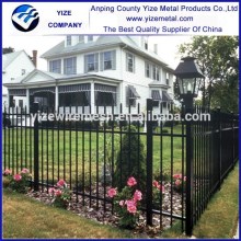 China Supplier Cheap Black Cheap wrought iron fence panels for sale /simple used iron fencing for sale