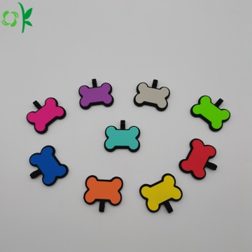 Custom Bone Shape Silicone Pet Tag