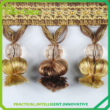 fancy curtains tassel fringe, tassel curtain fringe for decoration