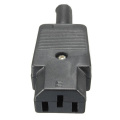 3pin Socket Power Cord Rewirable Connector