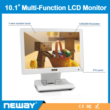 10.1 inch Widescreen Multi- Function LCD Monitor with Full View Angle
