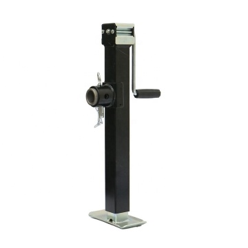 5000lbs 15 Inch Travel Ram Trailer Boat Jacks - 2 Ton Car Jacks Black Powder Coated Square Tube