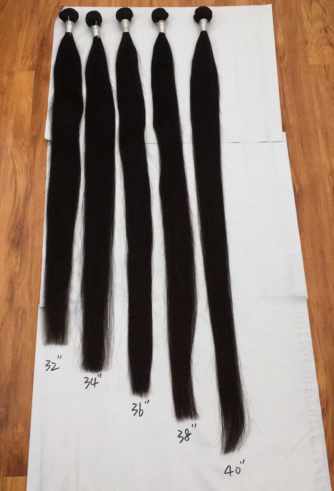 Floor Reaching Extra Super Long 30 32 34 36 38 40 42 Inch Brazilian Hairs Long Length Straight Weave In Stock Sales